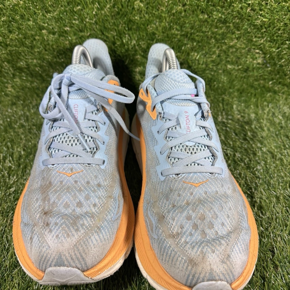 Hoka One One Clifton 9 Shoes Womens Size 9 Blue Running Sneakers 1127896 ABIW - Picture 5 of 13